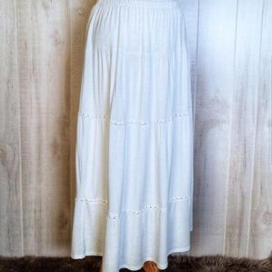 Liz Claiborne Eyelet Lace Boho Peasant Skirt